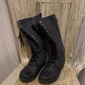 Michael Kors Tie Up Mid-Calf Boots